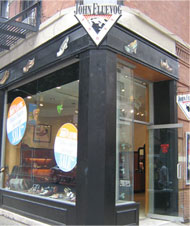 The first Fluevog New York store at the corner of Mulberry and Prince streets.