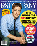 Fast Company magazine cover with Mark Zuckerberg, special issue 2010.
