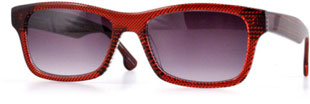 The red VogVision sunglasses.